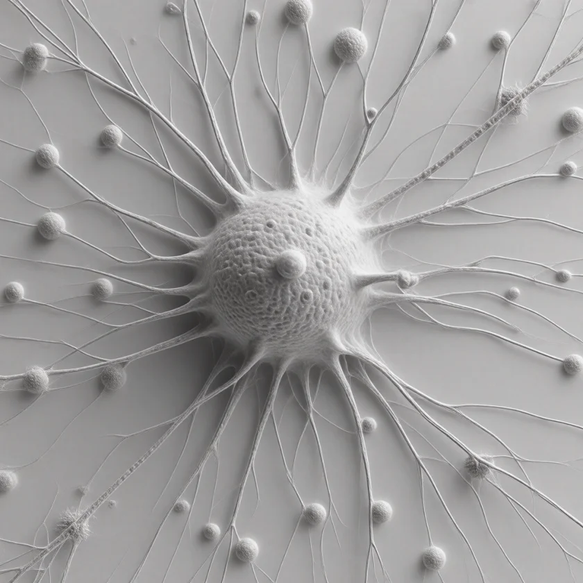 A nerve cell, where nicotinic receptors sit