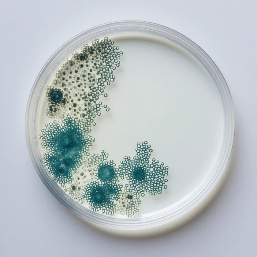 Penicillium mould clearing bacteria, as Fleming observed