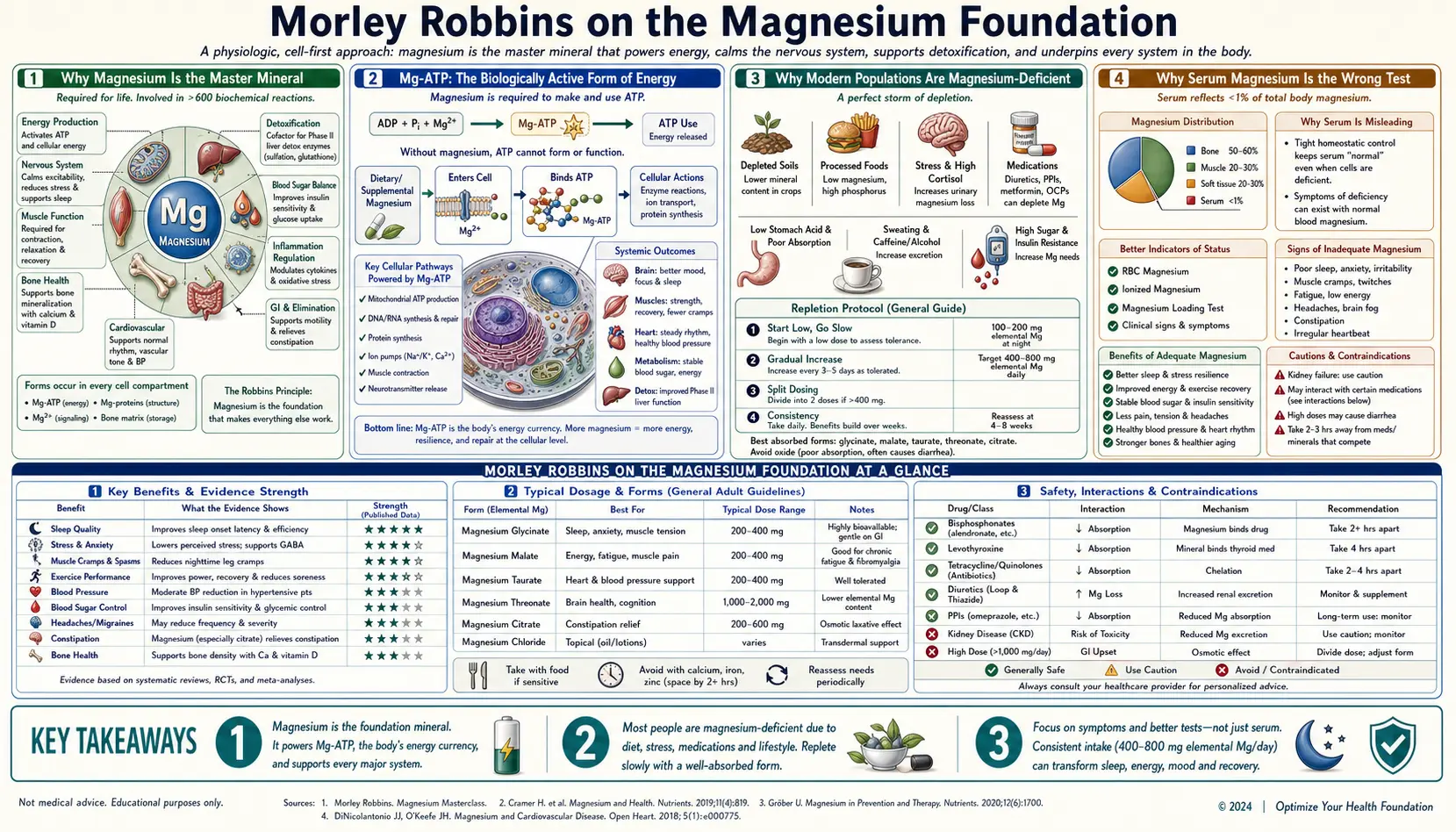 Magnesium Foundation — scientific infographic poster
