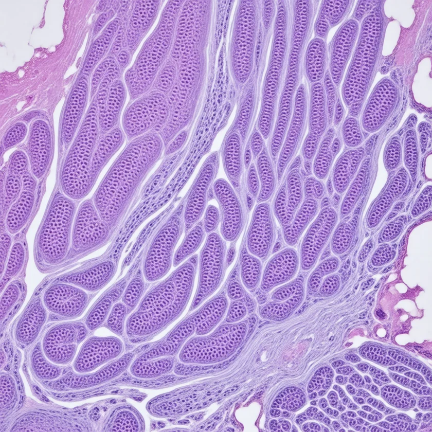 Rickets in a growth plate: bone fails to harden