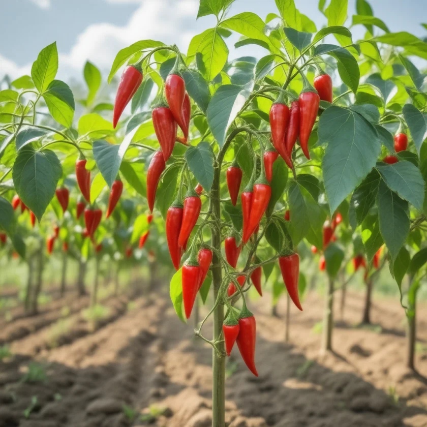 Paprika peppers, from which vitamin C was first isolated in bulk