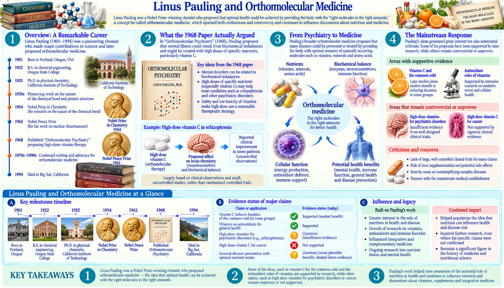 Orthomolecular Medicine — scientific infographic poster