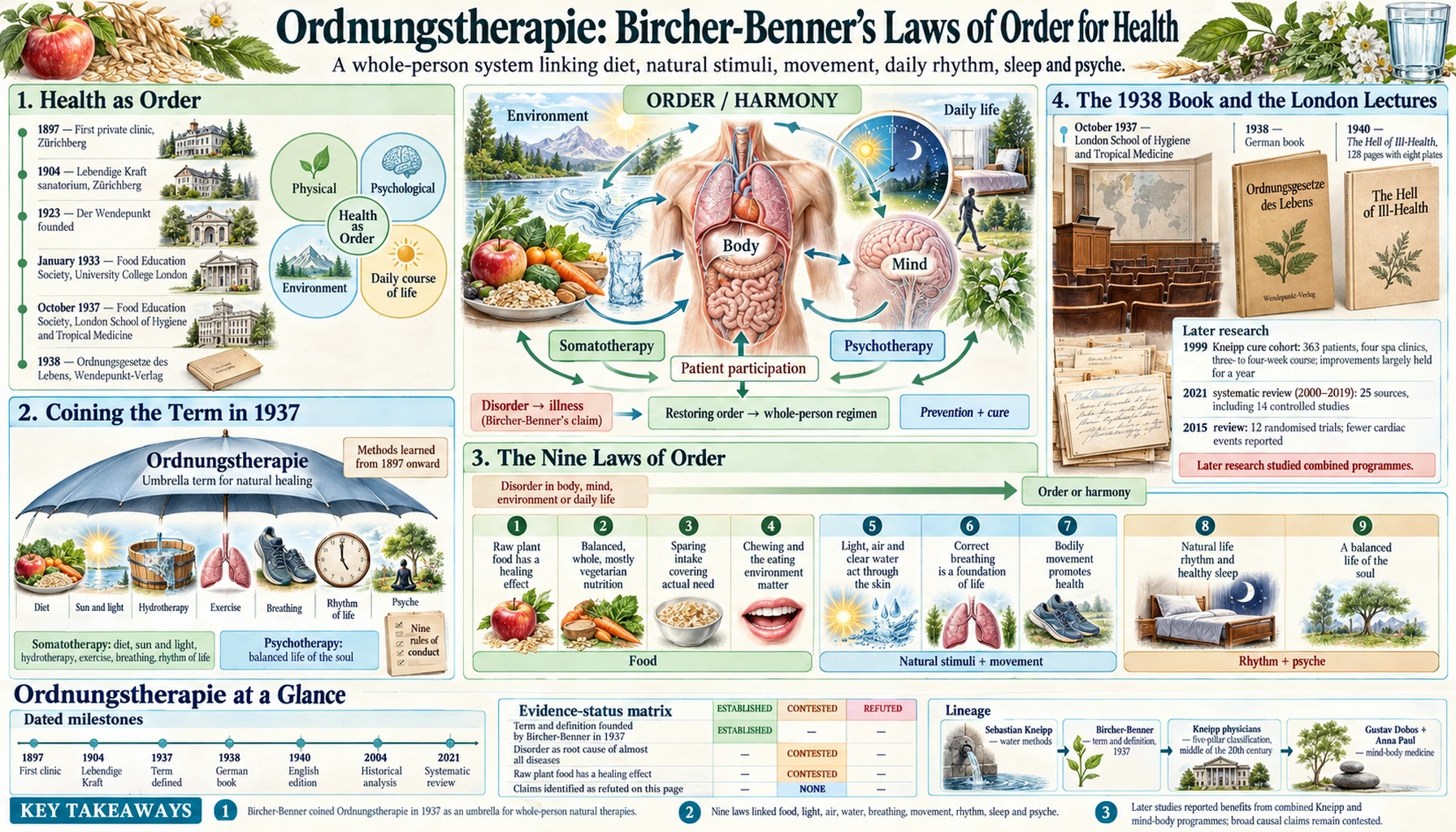 Ordnungstherapie Order Therapy — scientific infographic poster