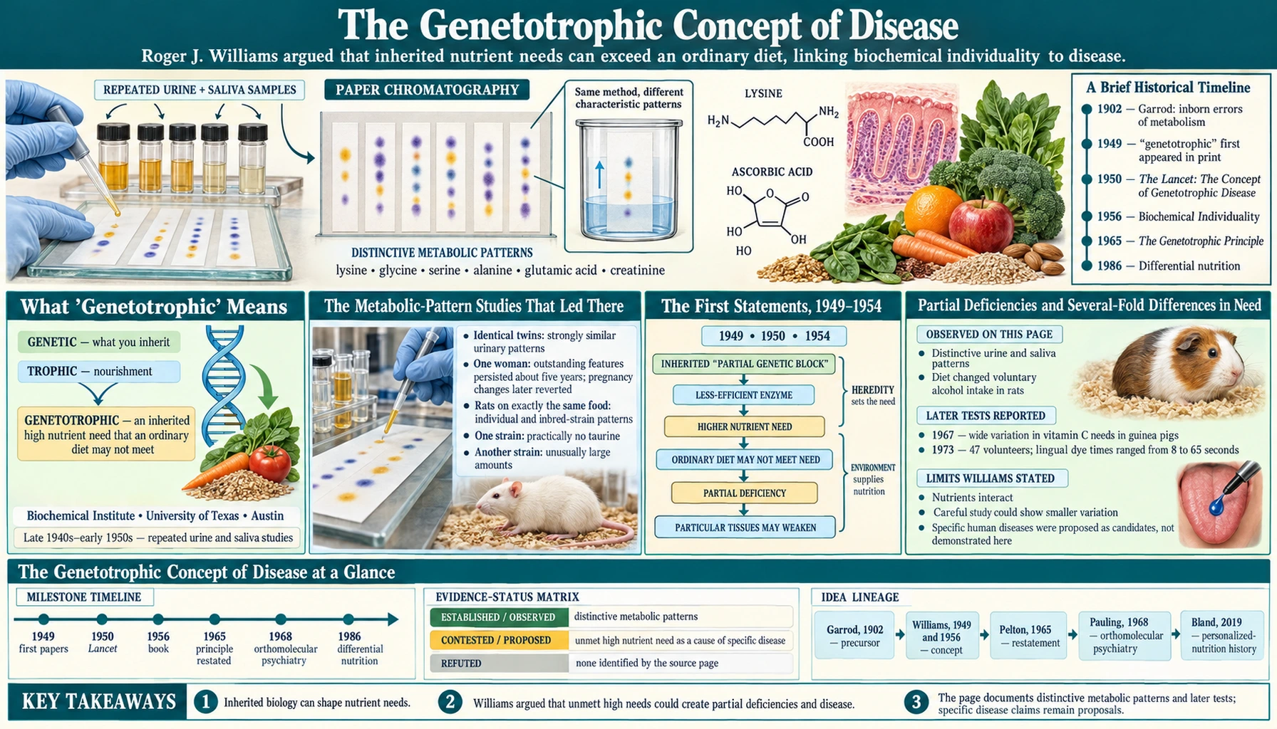 Genetotrophic Disease — scientific infographic poster