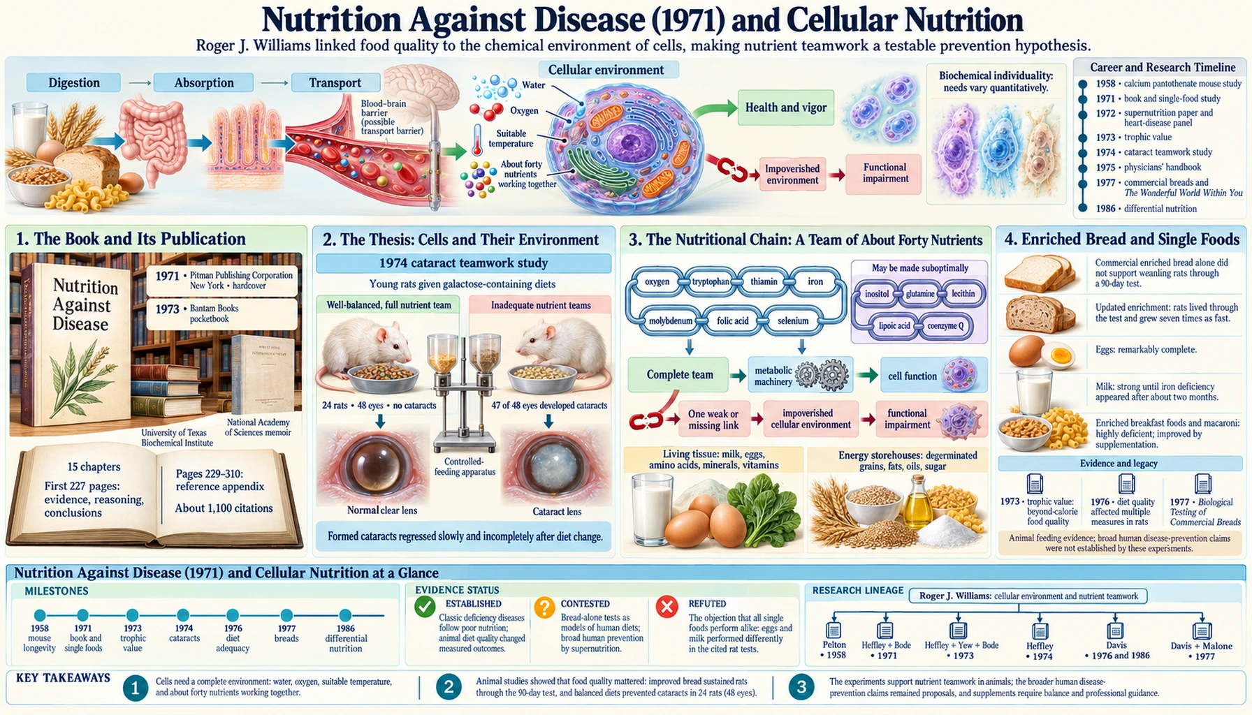 Nutrition Against Disease — scientific infographic poster