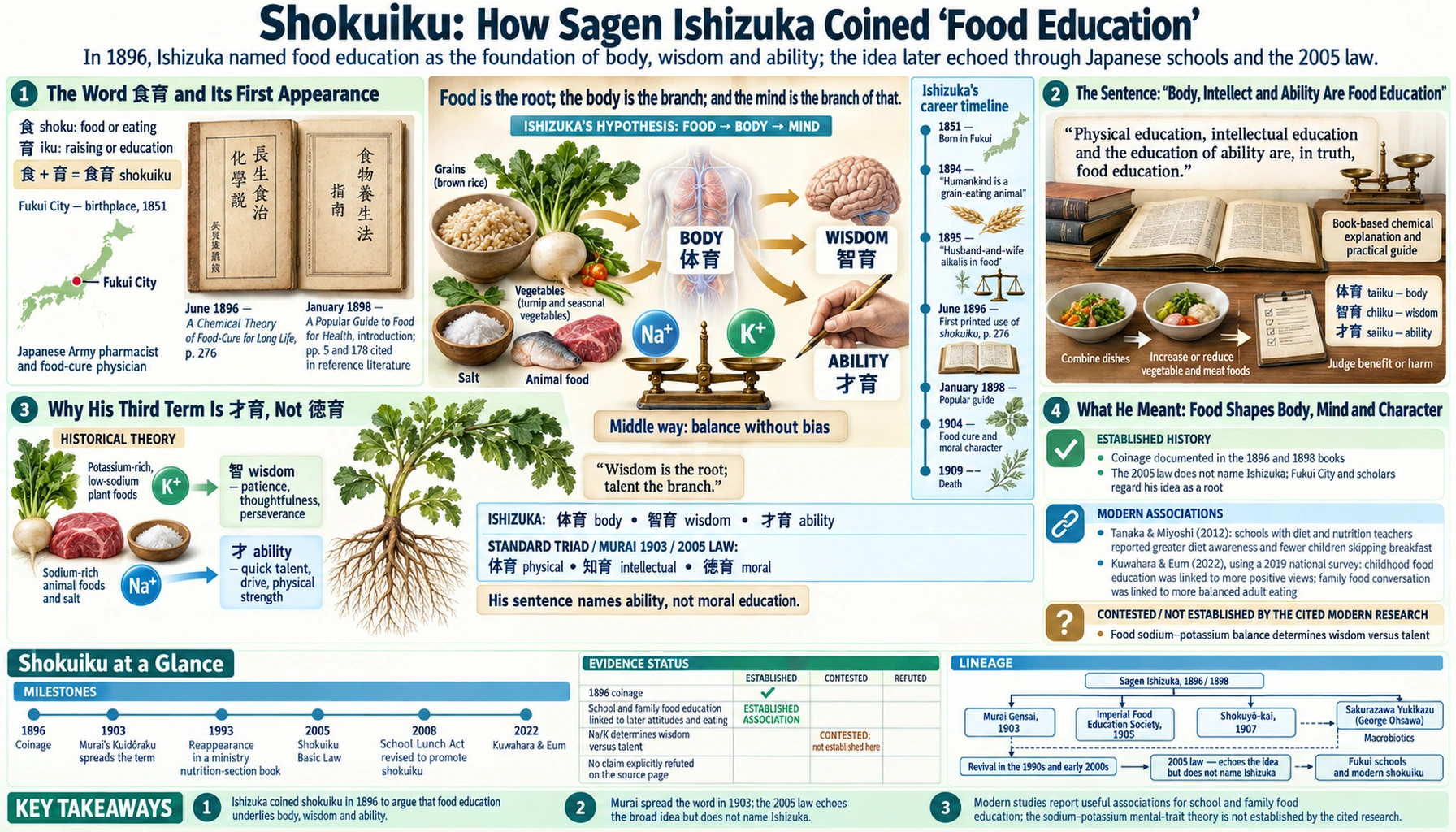 Shokuiku Food Education — scientific infographic poster