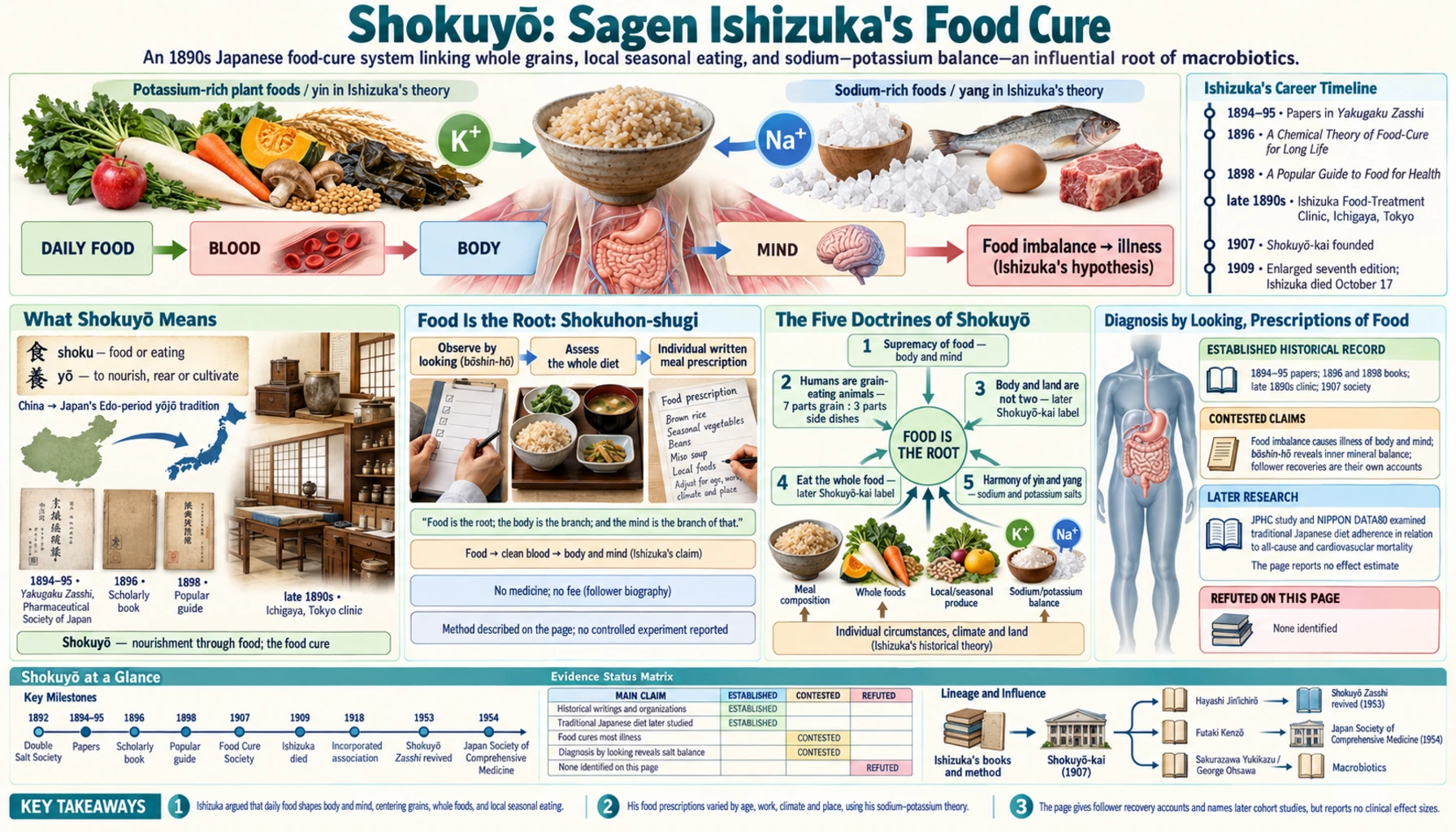 Shokuyo Food Cure — scientific infographic poster