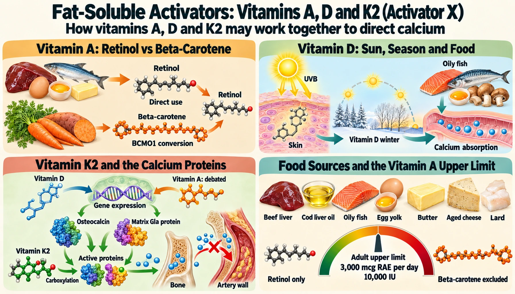 Fat Soluble Activators — scientific infographic poster