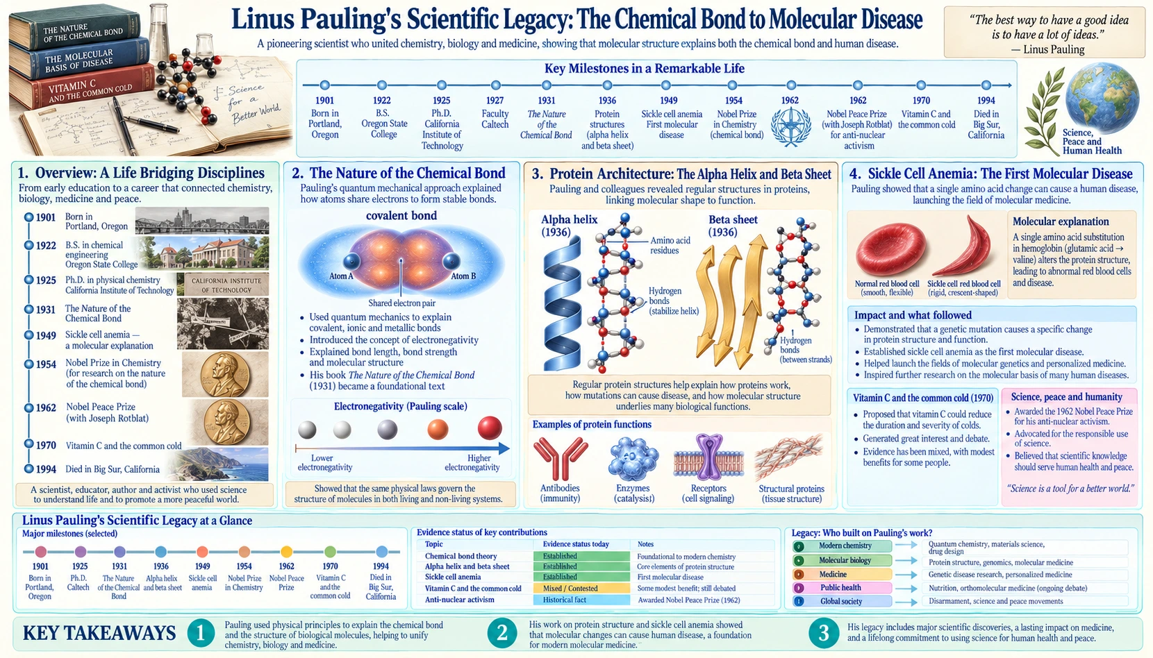 Scientific Legacy — scientific infographic poster