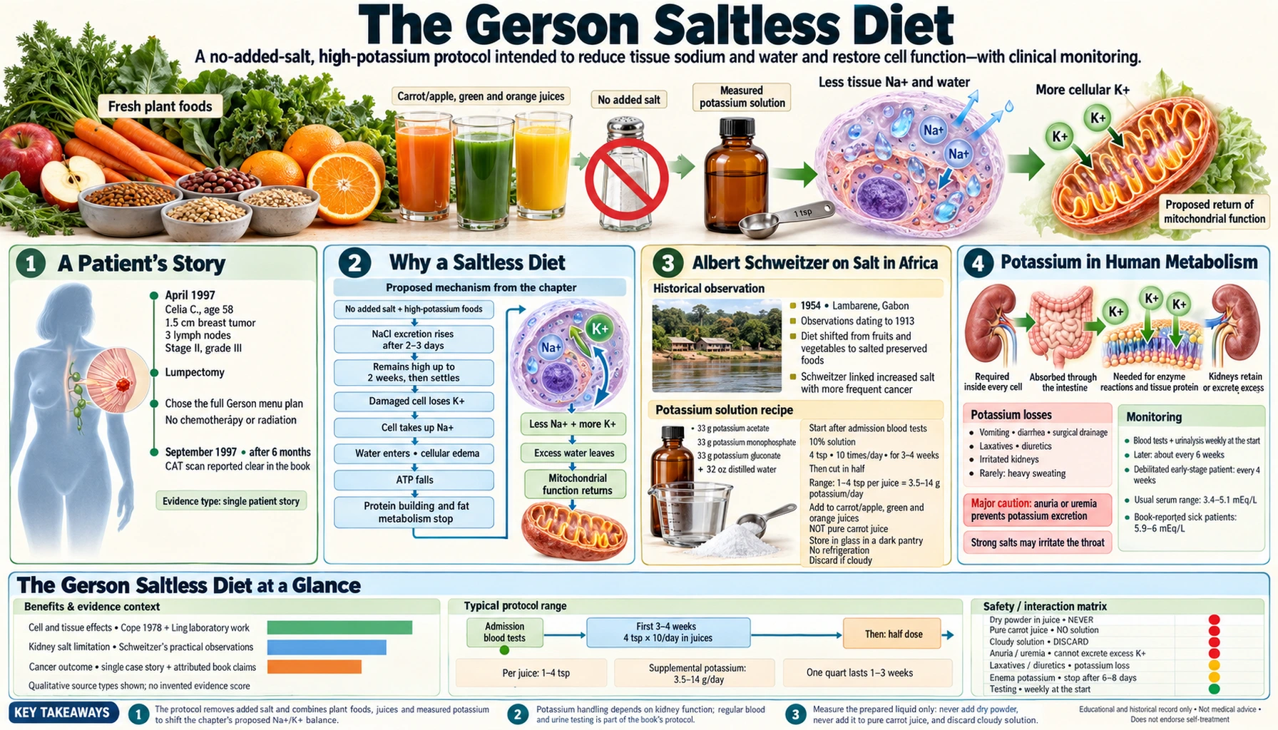 Saltless Diet — scientific infographic poster