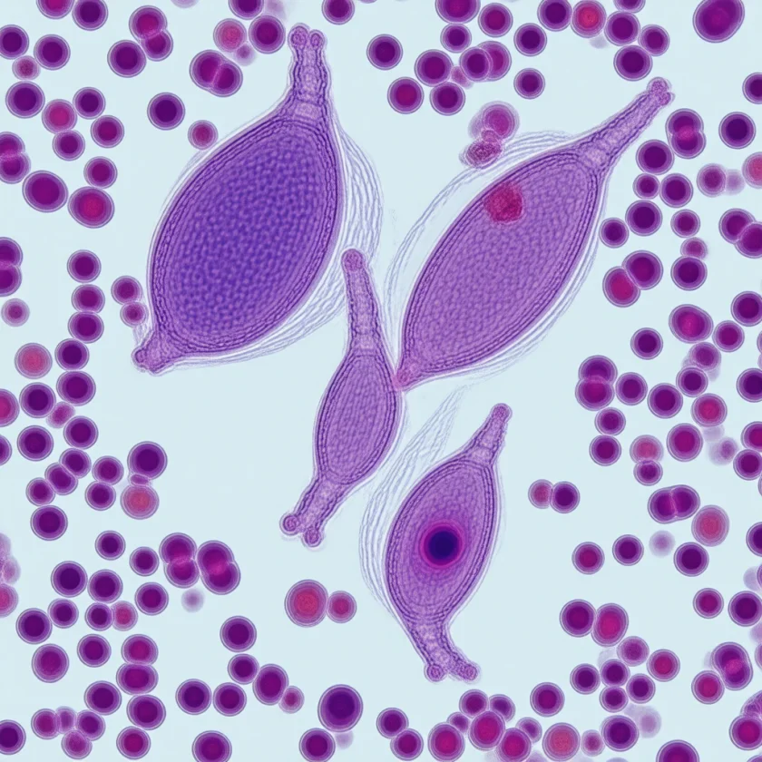Babesia microti — developing stage