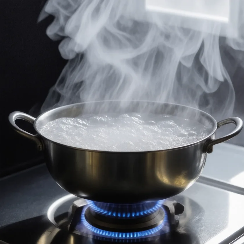 Boiling water, which kills amoeba cysts
