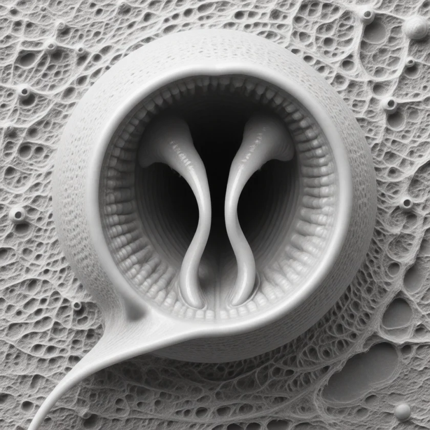 Necator americanus hookworm — active stage