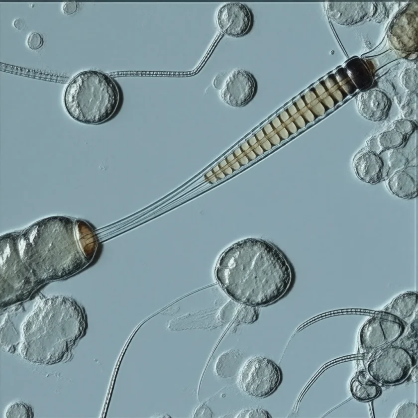 Strongyloides stercoralis — active stage