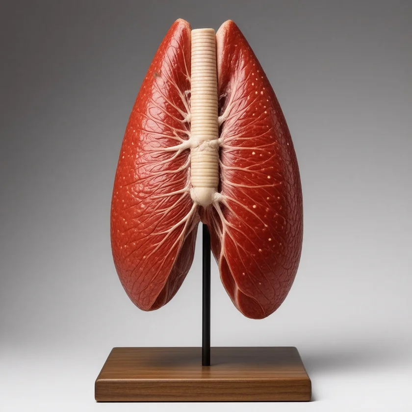 The diaphragm, a muscle the larvae favour