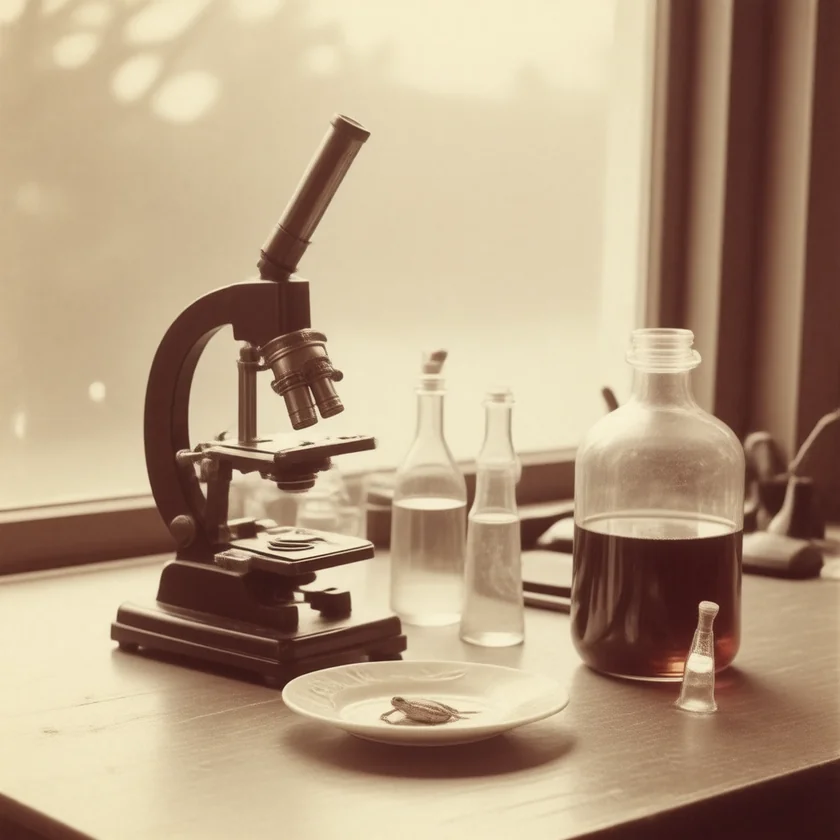 An 1880s laboratory like the one where Koller tested cocaine