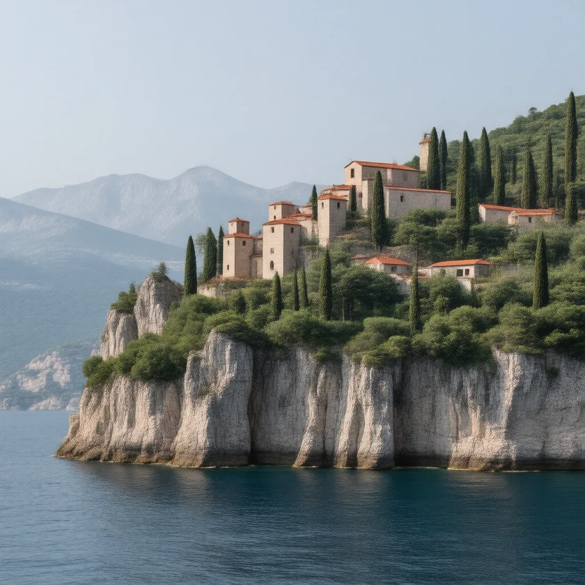 Mount Athos, part of the book's 1,500-year story