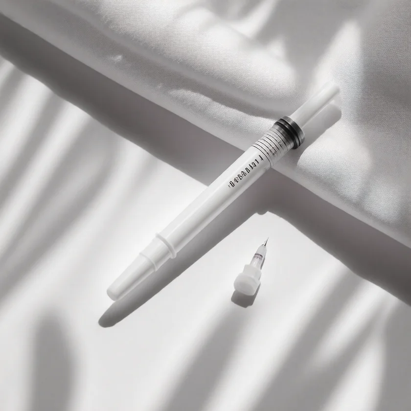 A weekly injection pen of the kind used in the trials