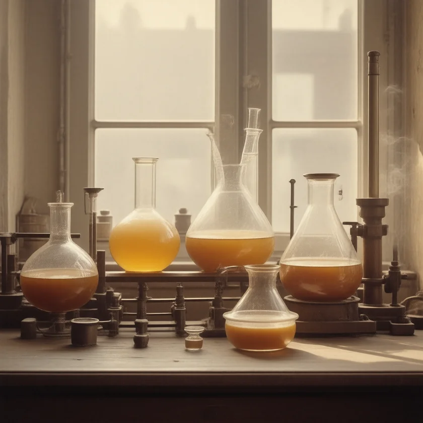 Gland extracts being purified, as in the 1890s