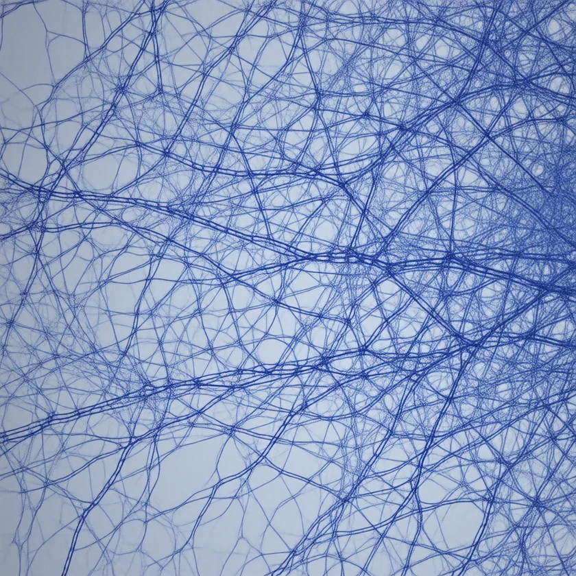 Methylene blue staining nerve endings, as Ehrlich saw in 1886