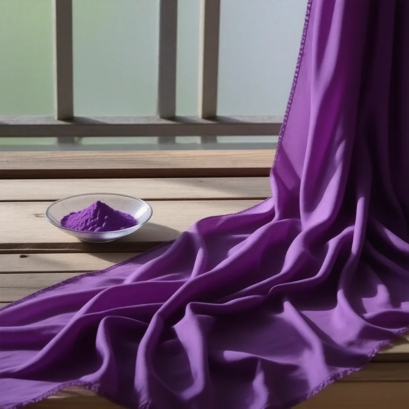 Mauve-dyed silk, from Perkin's first aniline dye