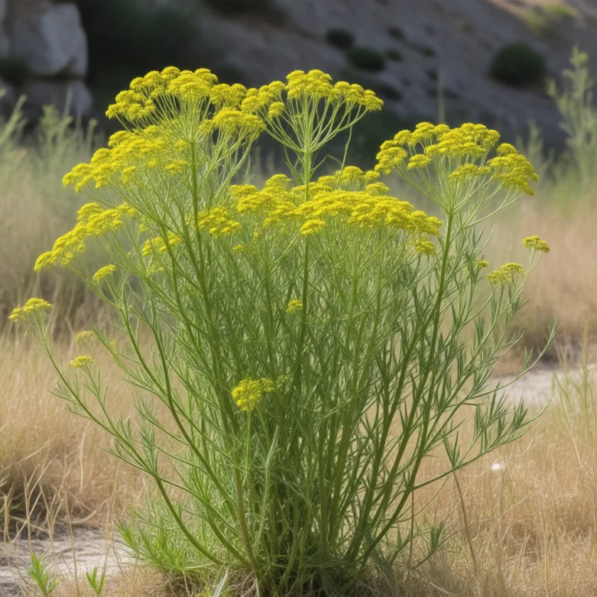 Wild fennel, one of the book's kitchen herbs