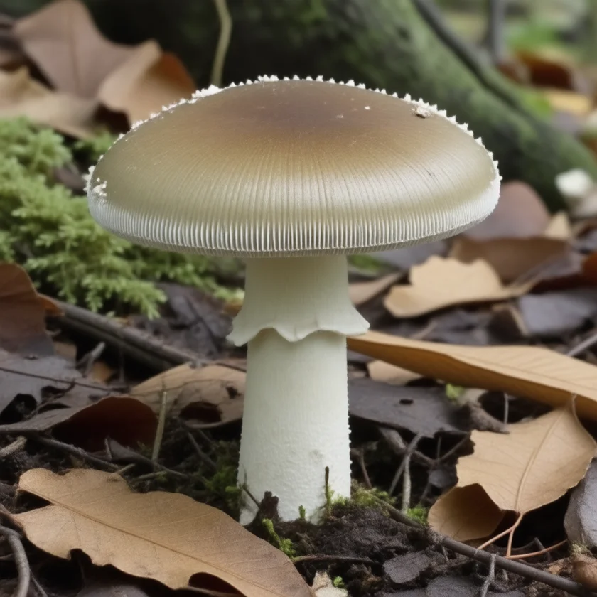 The death cap, Amanita phalloides