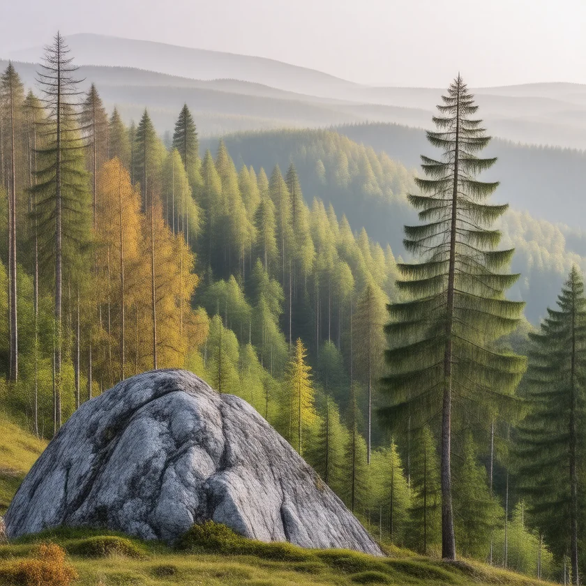 The Harz mountains, site of his sanatorium years