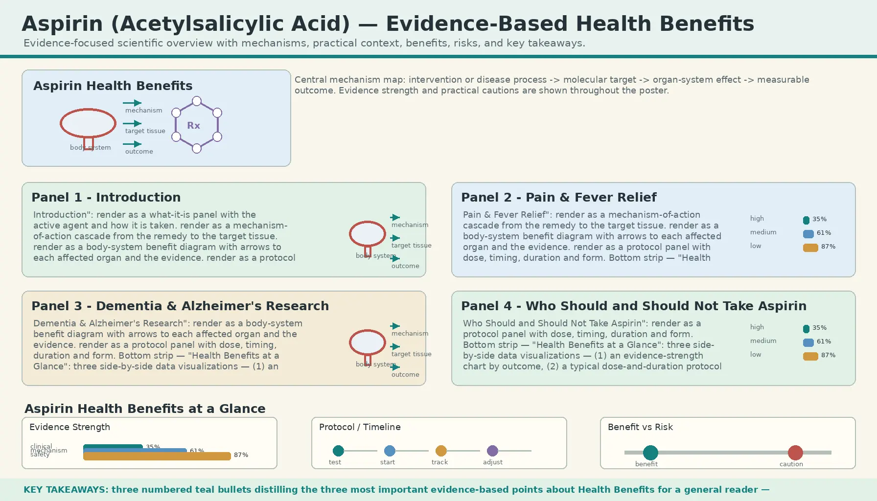 Health Benefits — scientific infographic poster