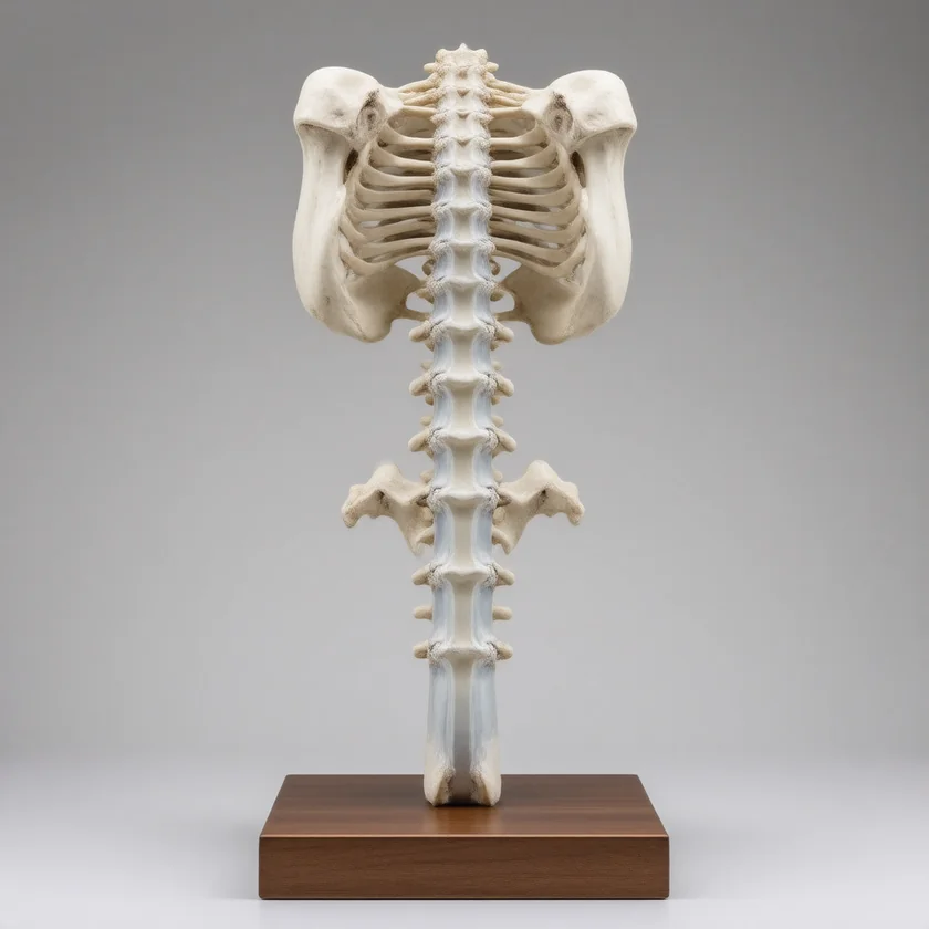 The sacrum and spinal membranes, as a teaching model