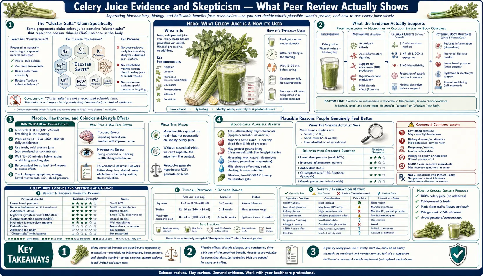 Evidence and Skepticism — scientific infographic poster
