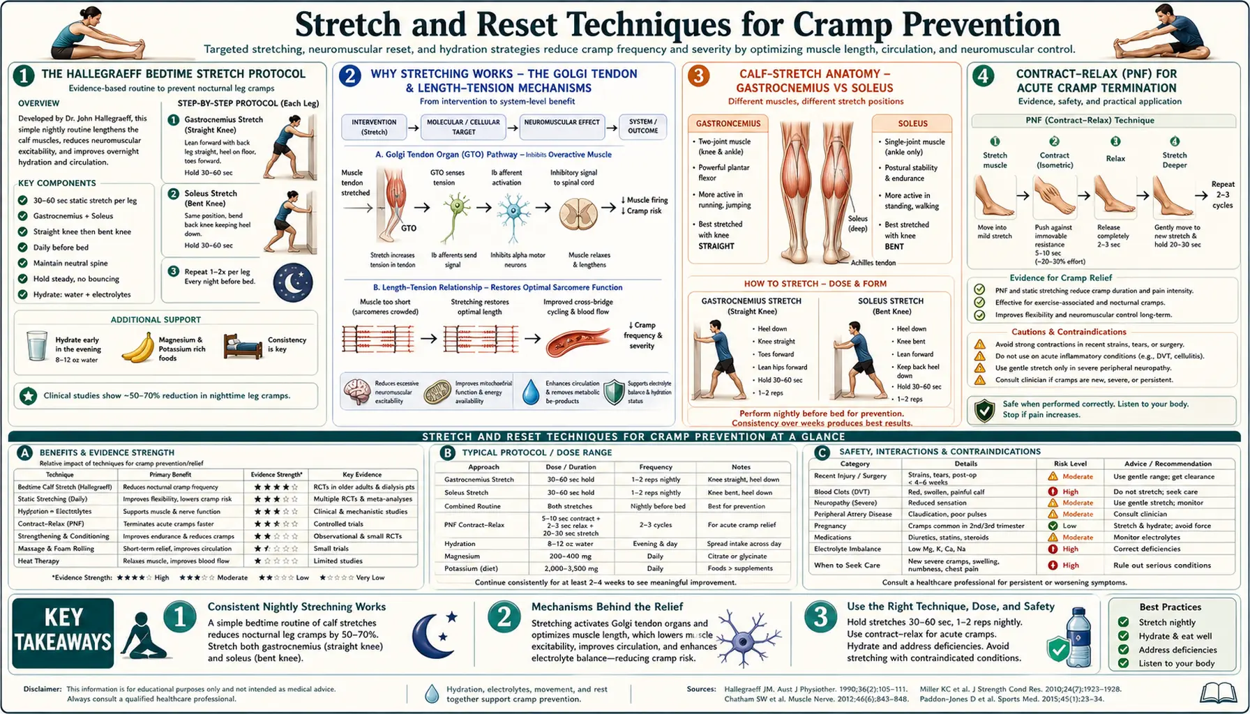 Stretch and Reset Techniques — scientific infographic poster
