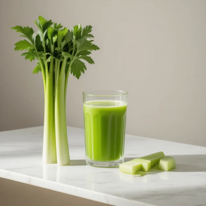 Fresh celery juice