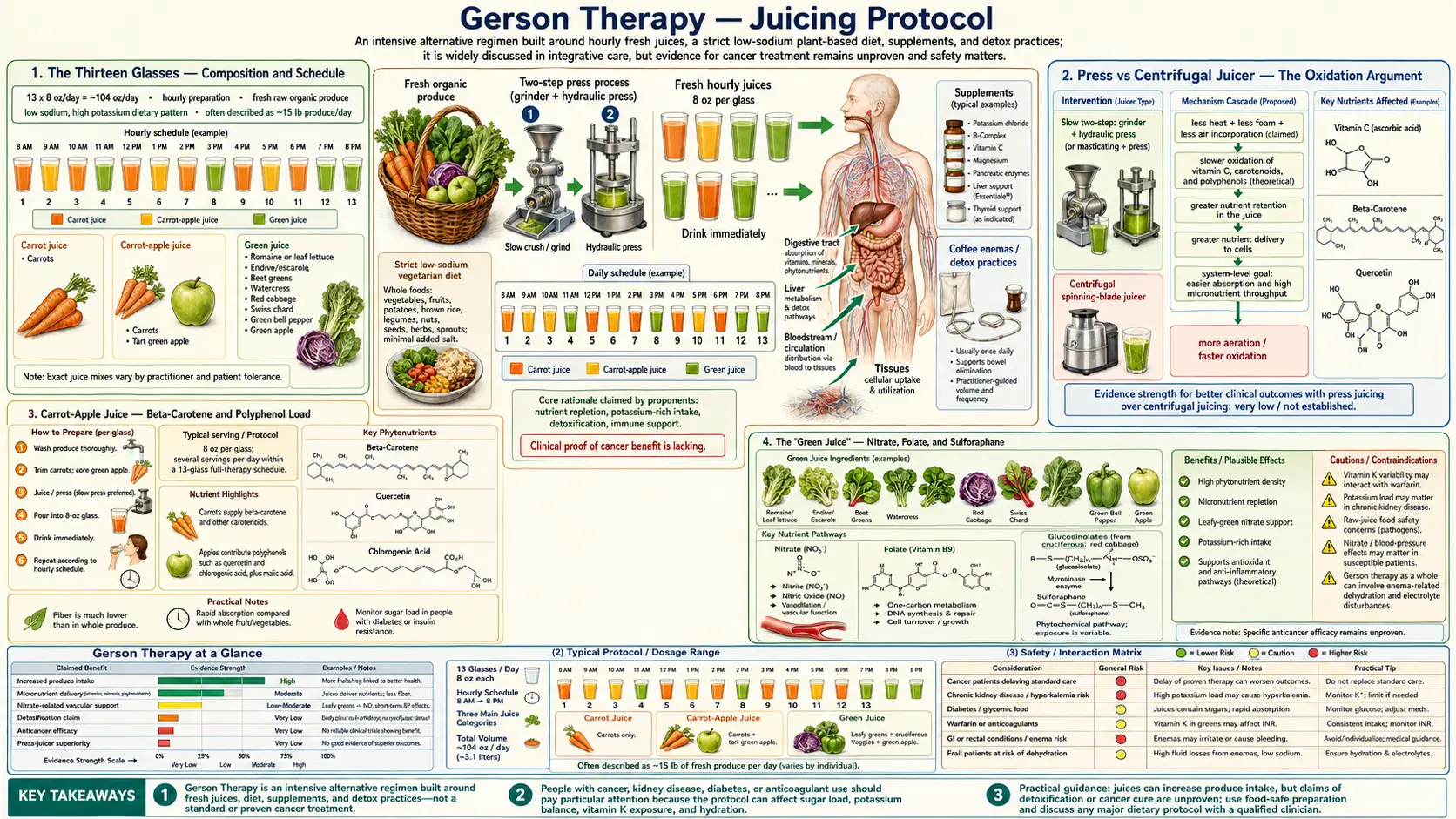 Juicing — scientific infographic poster