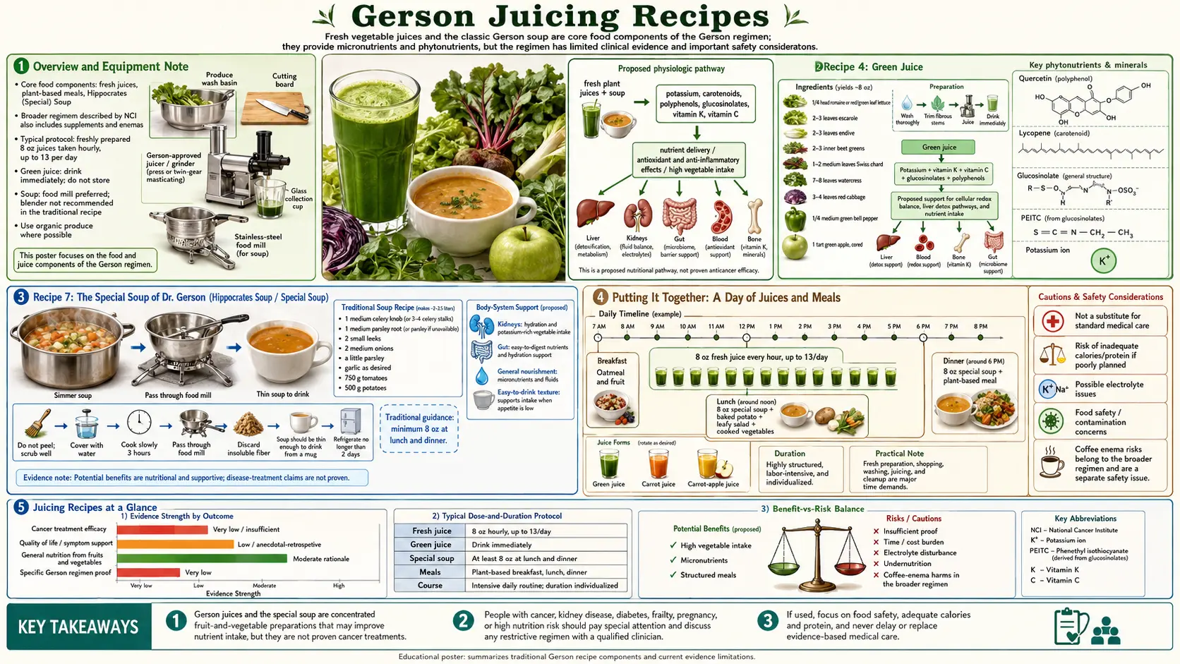 Juicing Recipes — scientific infographic poster