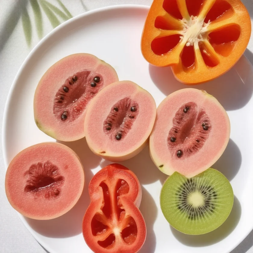 Fresh foods rich in vitamin C