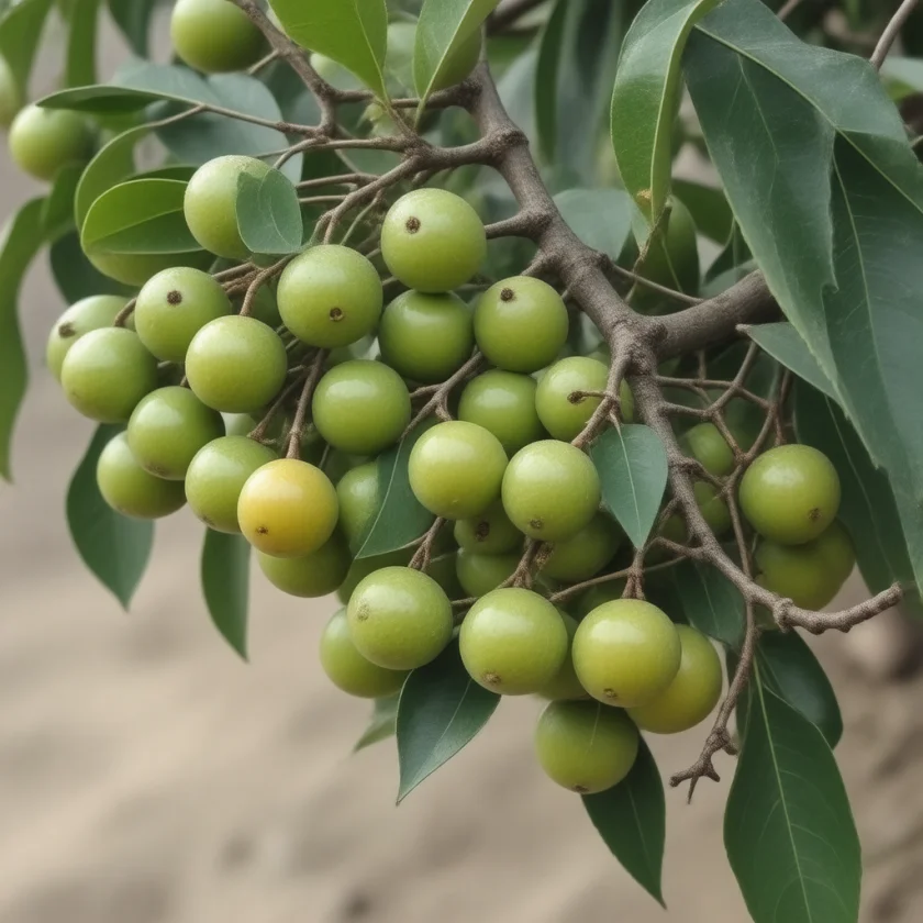 Amla fruit on the branch