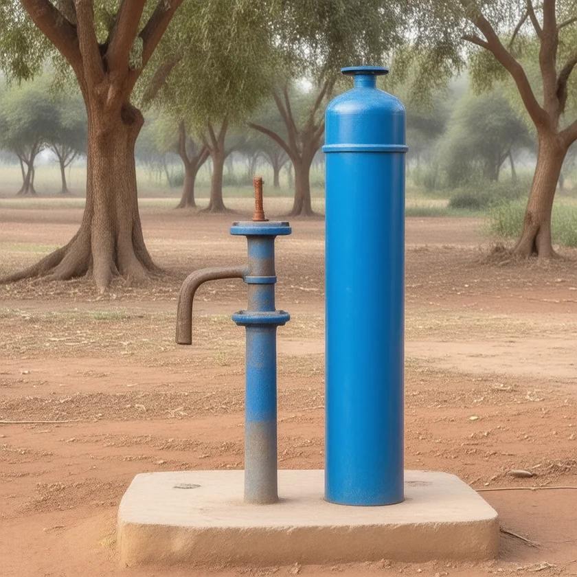 A village defluoridation unit in India