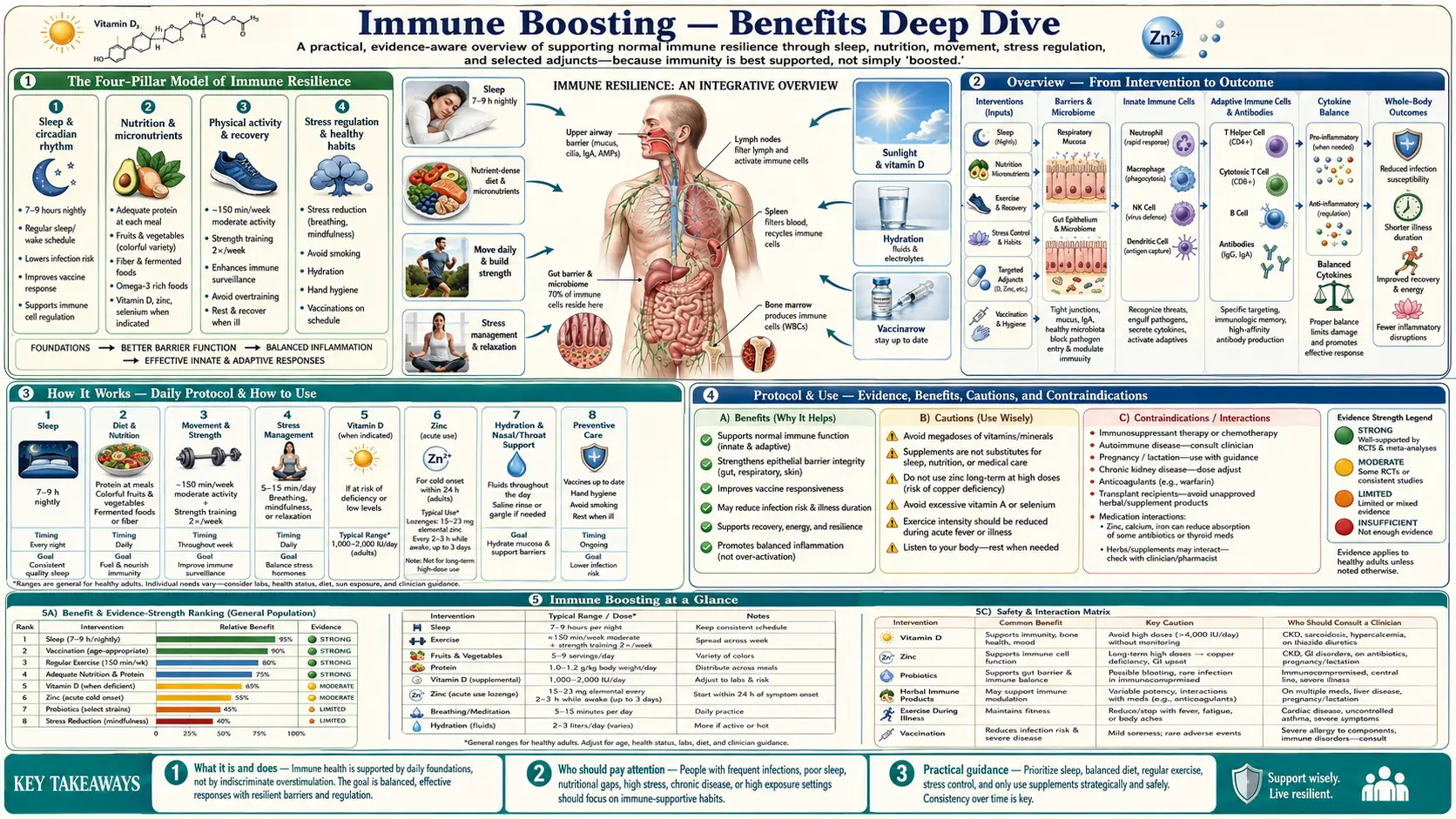Benefits — scientific infographic poster