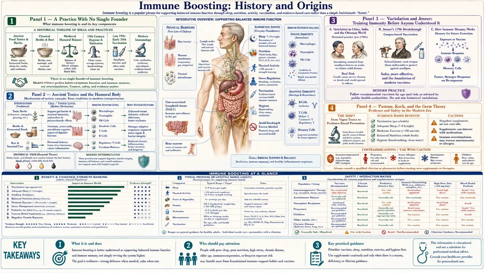 History — scientific infographic poster