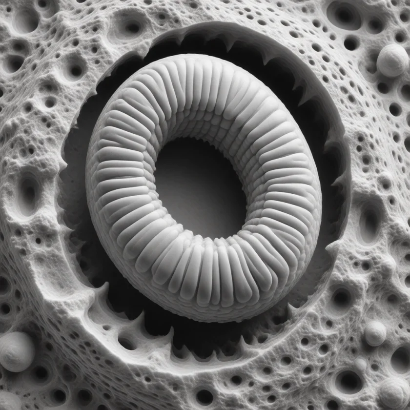 A mitochondrion, the cell's energy factory