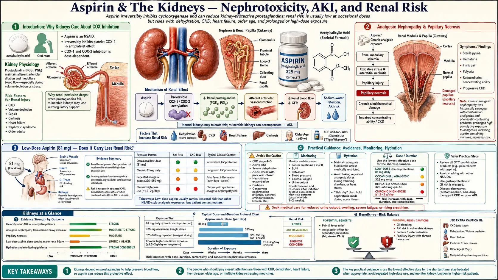 Kidneys — scientific infographic poster
