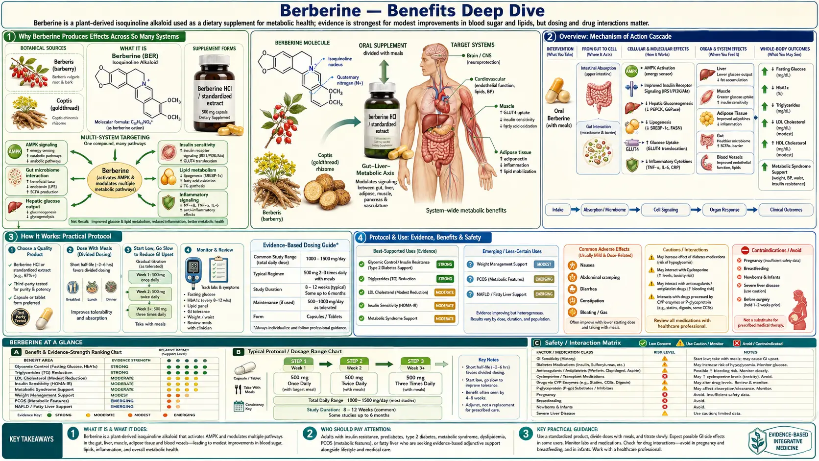 Benefits — scientific infographic poster
