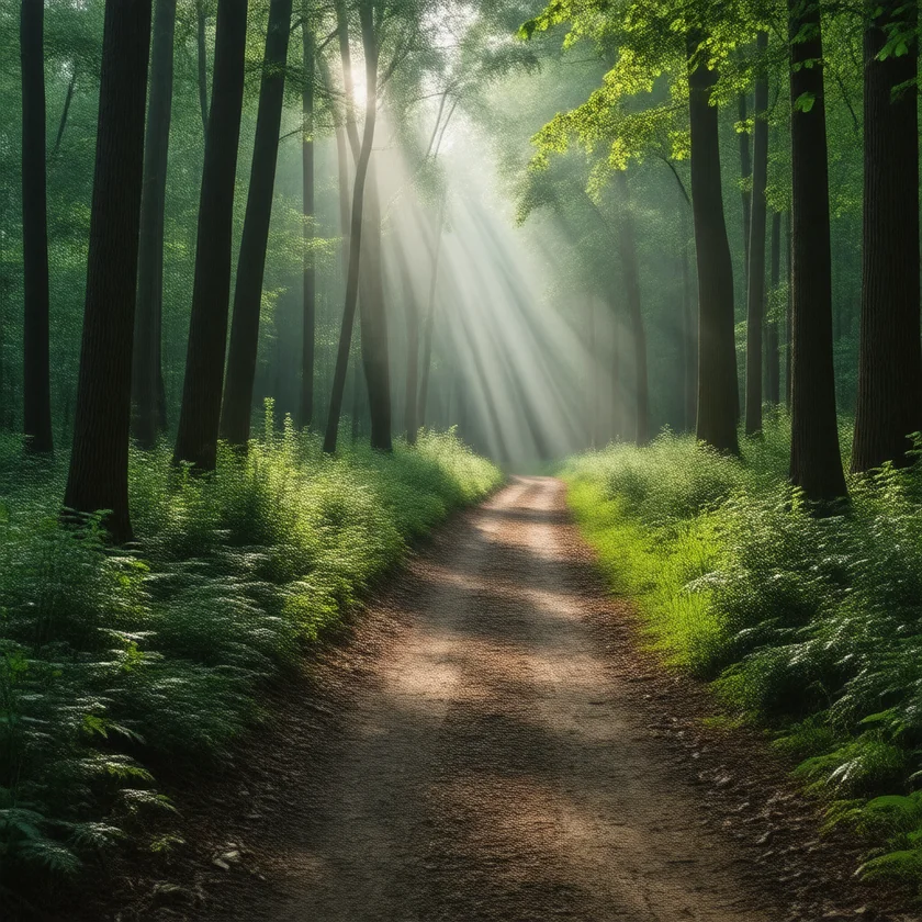 A walking trail, the simplest form of exercise