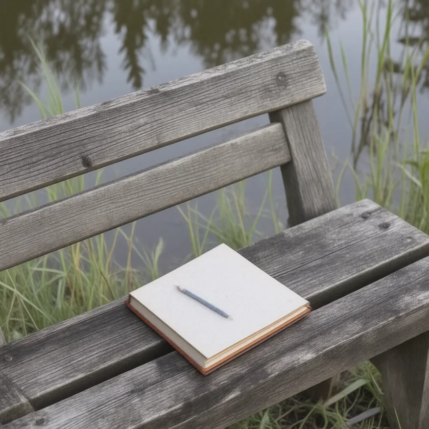 A quiet place to journal outdoors