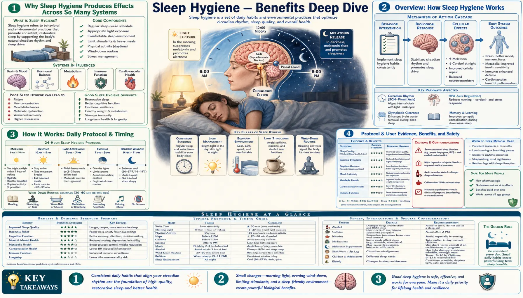 Benefits — scientific infographic poster