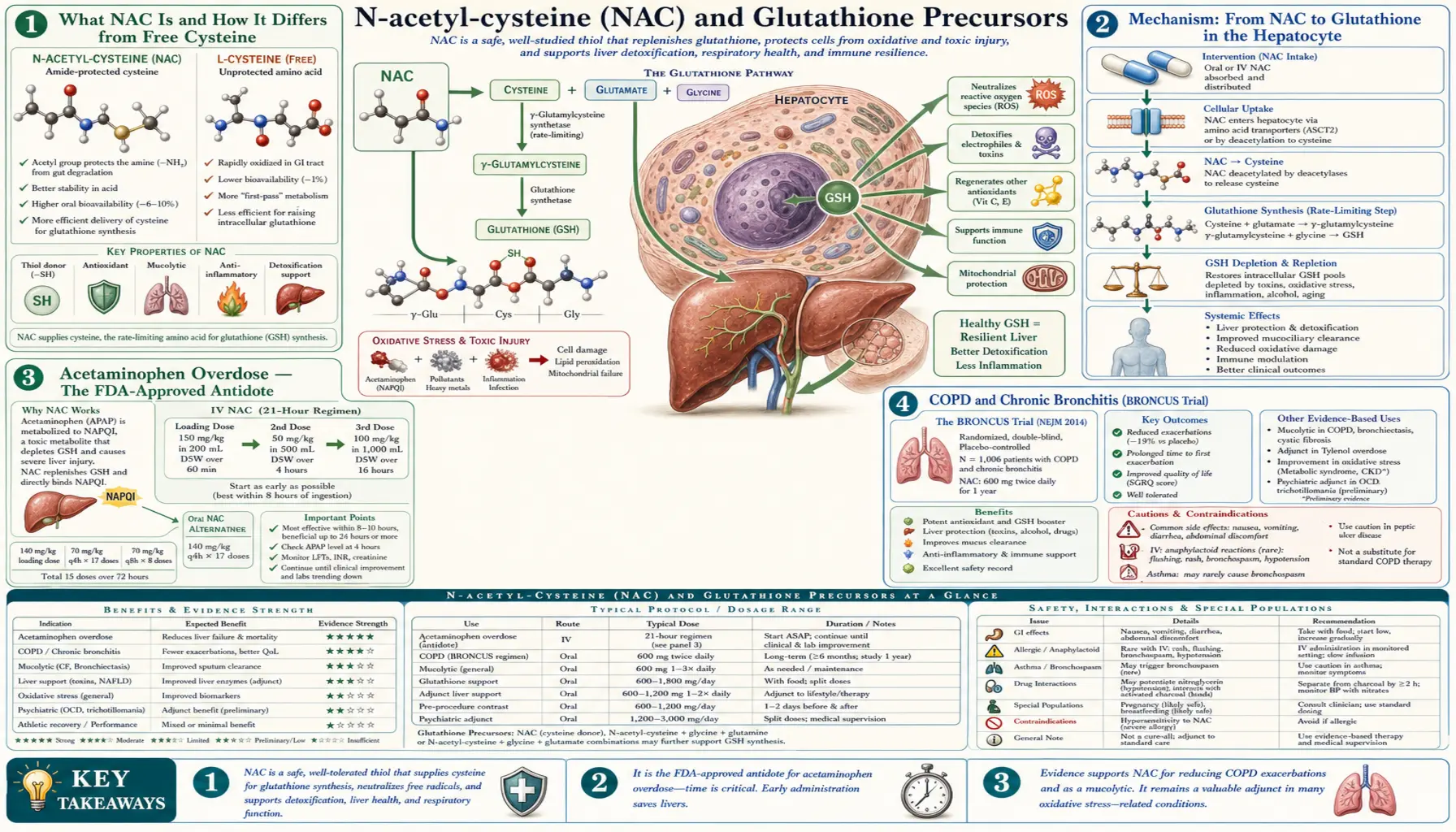 NAC and Precursors — scientific infographic poster