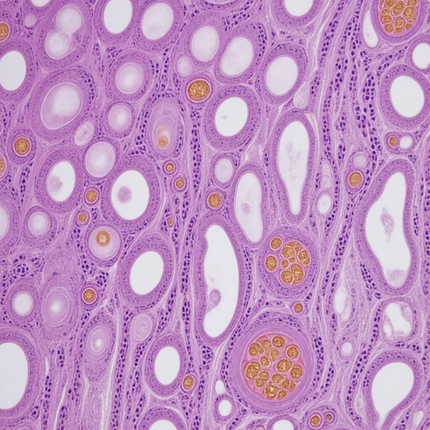 Lung tissue holding smoke particles