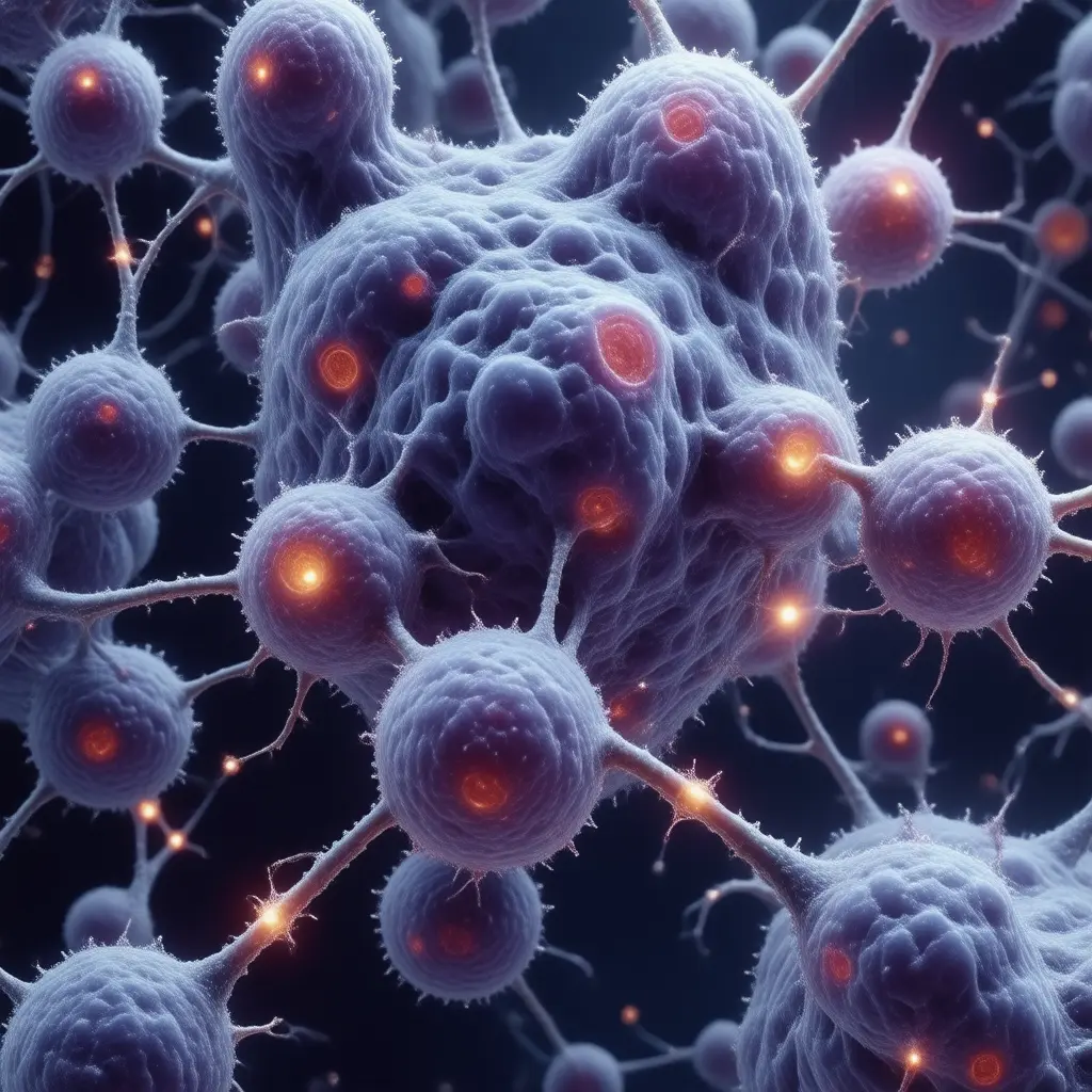 Microscopic view of Cadmium Toxicity cellular damage
