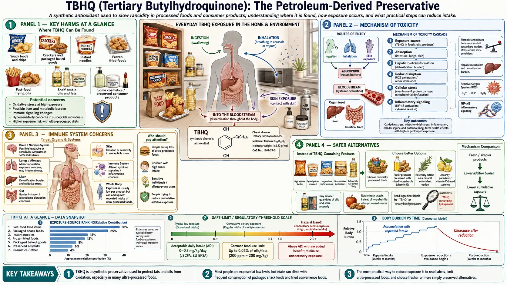 TBHQ — scientific infographic poster